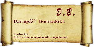 Daragó Bernadett névjegykártya